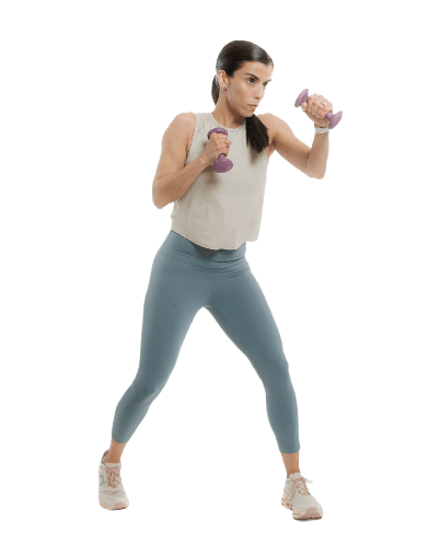 Mariela Conte entrenando
